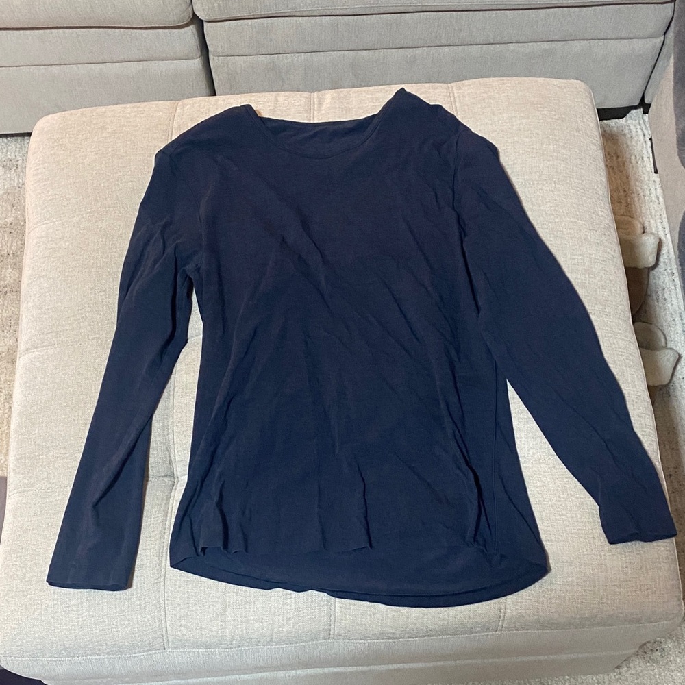 lululemon athletica Deep Blue Long Sleeve Shirt